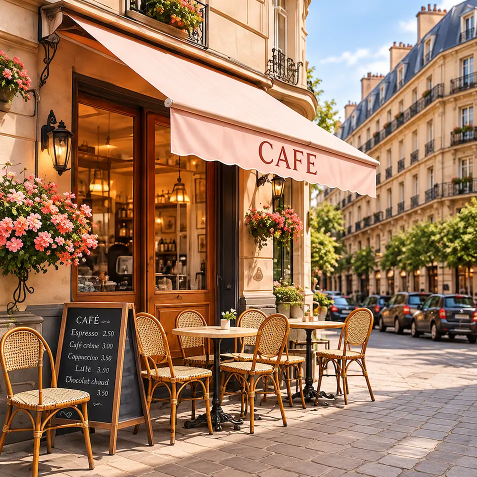 café in paris to practice french