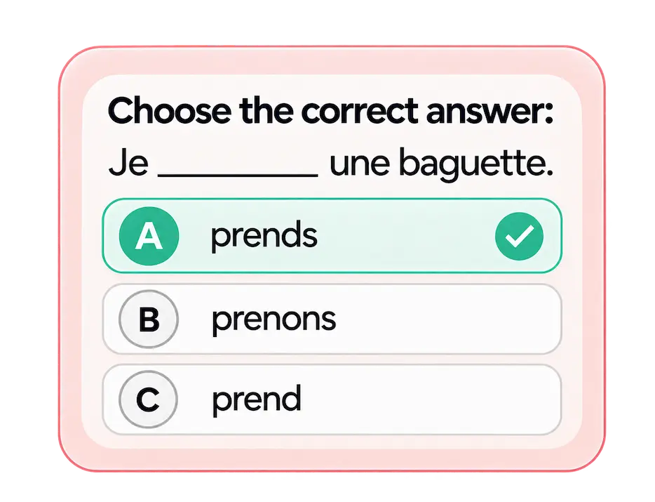 exercices french lessons