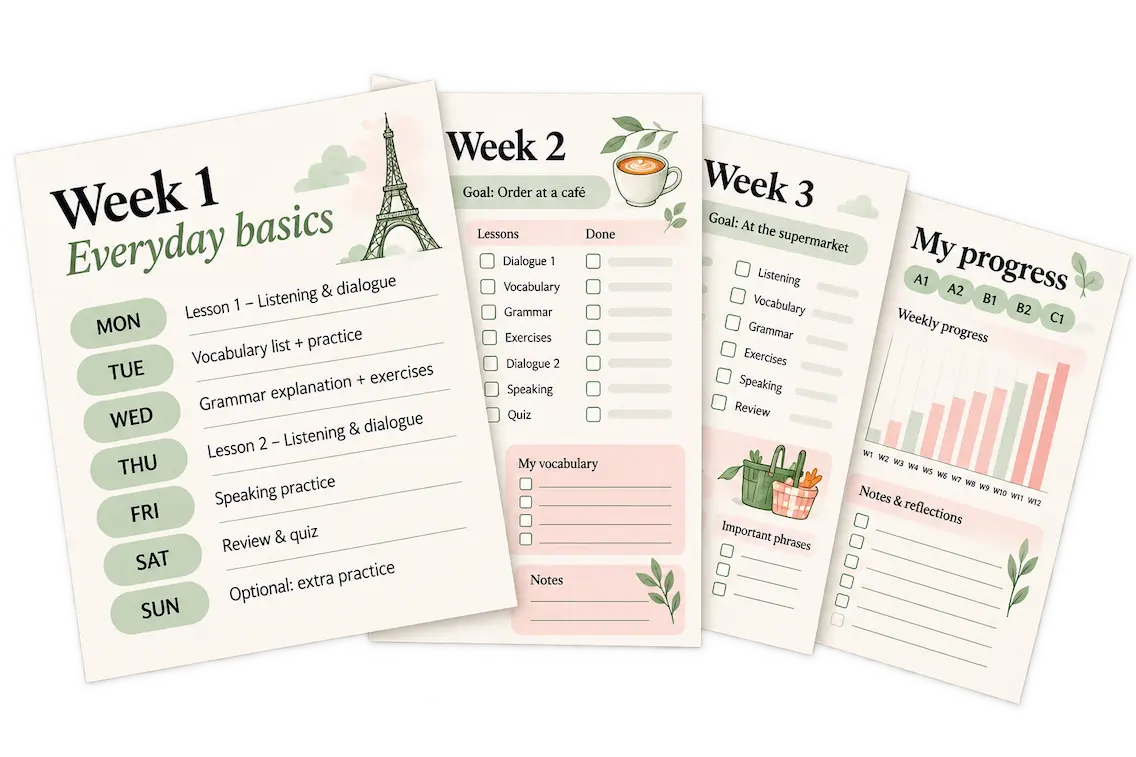 planner to study french language